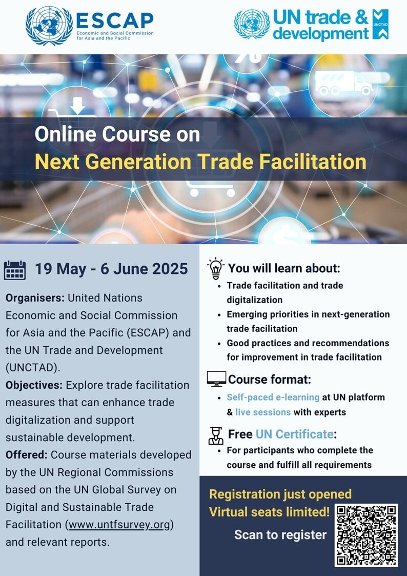 UNCTAD/ESCAP: Course on Next Generation Trade Facilitation